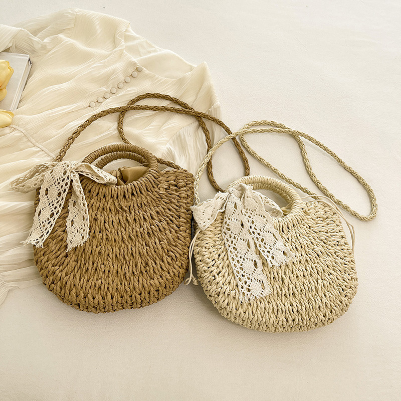 时尚简约草编包包2026春季新款潮流单肩斜挎包女韩系小众设计女包,箱包皮具/热销女包/男包,编织包,淘宝优惠券,粉丝福利购,淘宝优惠卷