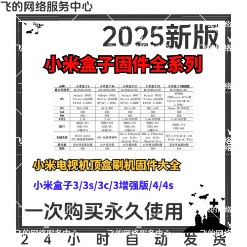 小米盒子电视机机顶盒全系列刷机固件标准版增强版3/3s/4/4s/4c