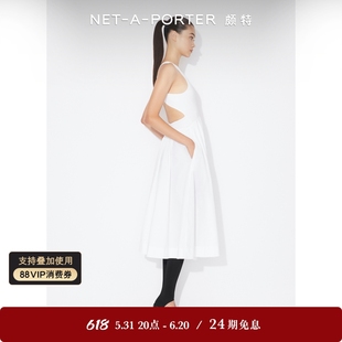 夏季 Alaia 新品 PORTER颇特 NET 女露背拼接中长吊带连衣裙NAP