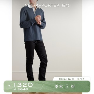 [折扣]Rag＆Bone 男宽松棉质长袖 Polo 衫NAP/NET-A-PORTER颇特