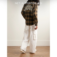 [新品]Amiri 早春男五角星装饰格纹衬衫NAP/NET-A-PORTER颇特