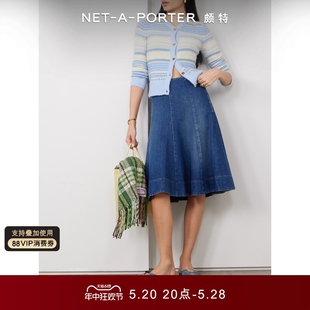 NAP PORTER颇特 GANNI 秋冬女条纹针织开襟衫 新品 NET