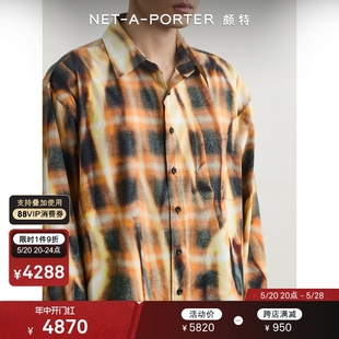 春季 男宽松印花刺绣衬衫 NAP 新品 PROJECT NET PORTER颇特