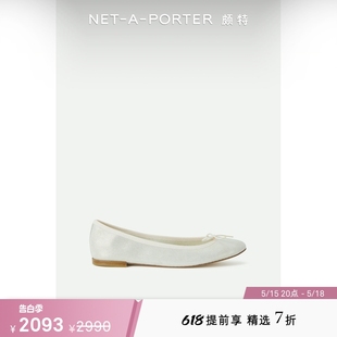 款 netaporter Repetto女金属感皮革芭蕾平底鞋 经典