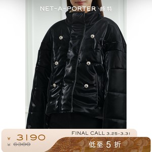 [折扣]YCH女带填充物亮面面包外套棉服NAP颇特