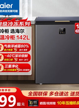 Haier/海尔 BC/BD-200GHEPS9冰柜家用小型冷冻柜卧式小冰柜