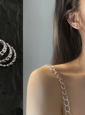 LINZ STUDIO/自制个性耳骨夹 ins男女简约风无痛无耳洞耳骨耳环