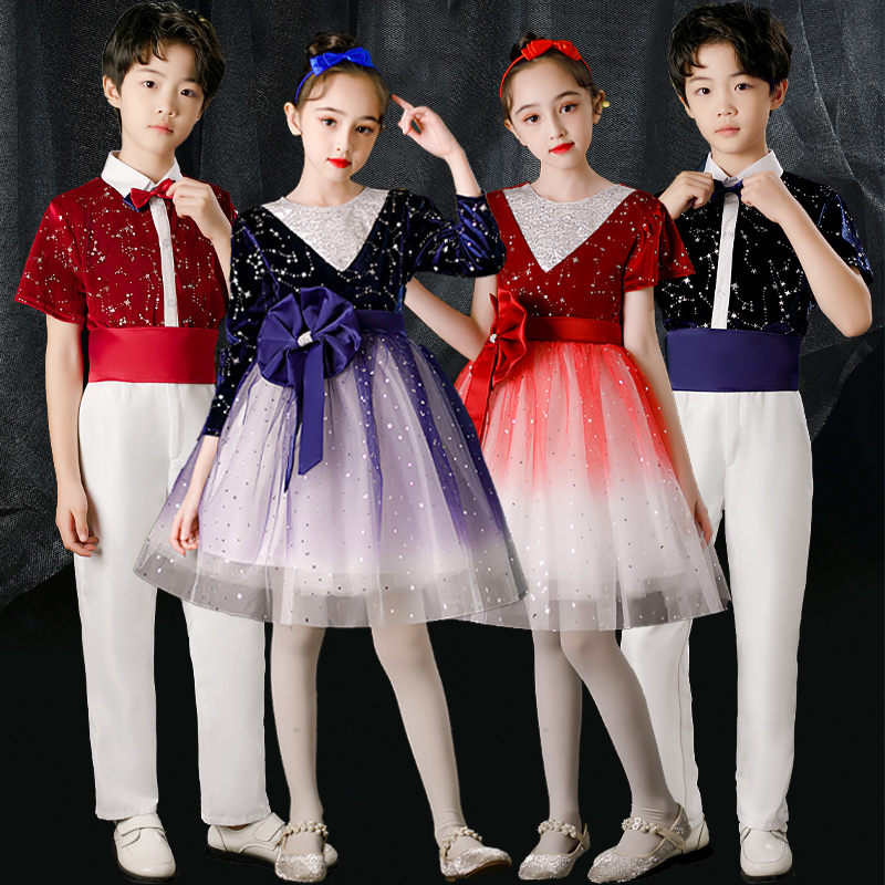 六一中小学生集体大合唱演出服装