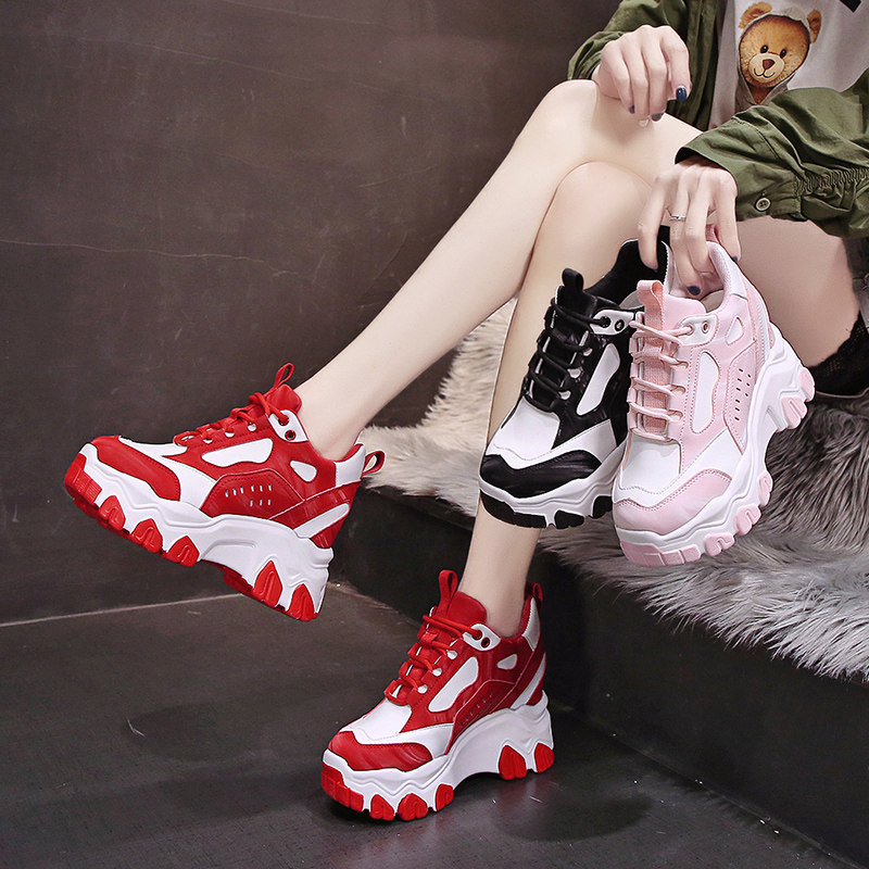 小个子内增高女鞋新款2025爆款春季百搭ins潮厚底松糕运动休闲鞋,女鞋,时尚休闲鞋,淘宝优惠券,粉丝福利购,淘宝优惠卷