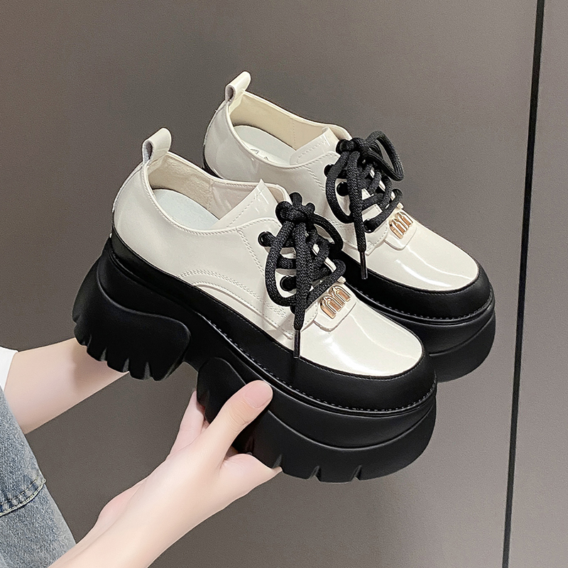 爆款小个子10cm增高小皮鞋单鞋