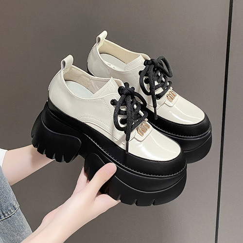 爆款小个子10cm增高小皮鞋单鞋