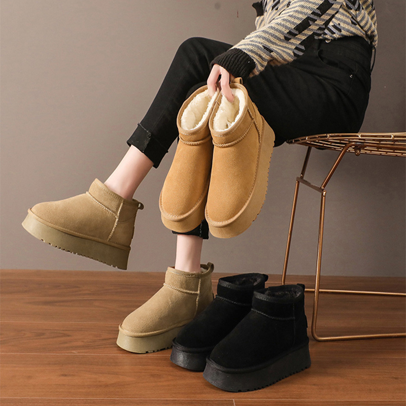 厚底雪地靴女2025新款冬季