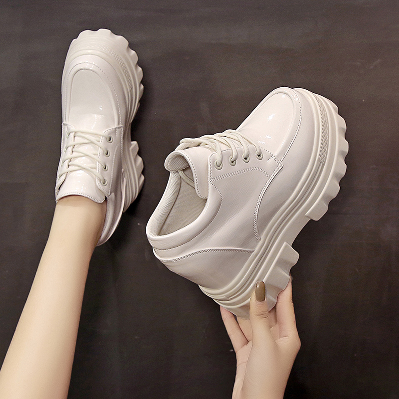 休闲新款厚底松糕百搭系带女鞋