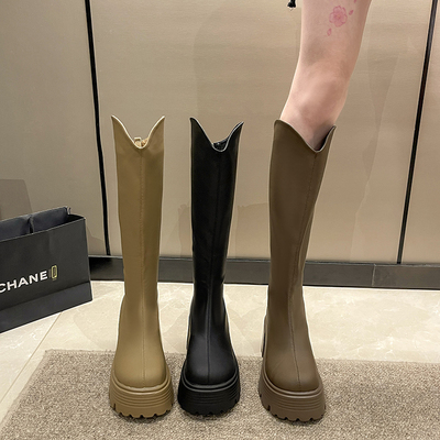 予光法式小香风爆款骑士靴