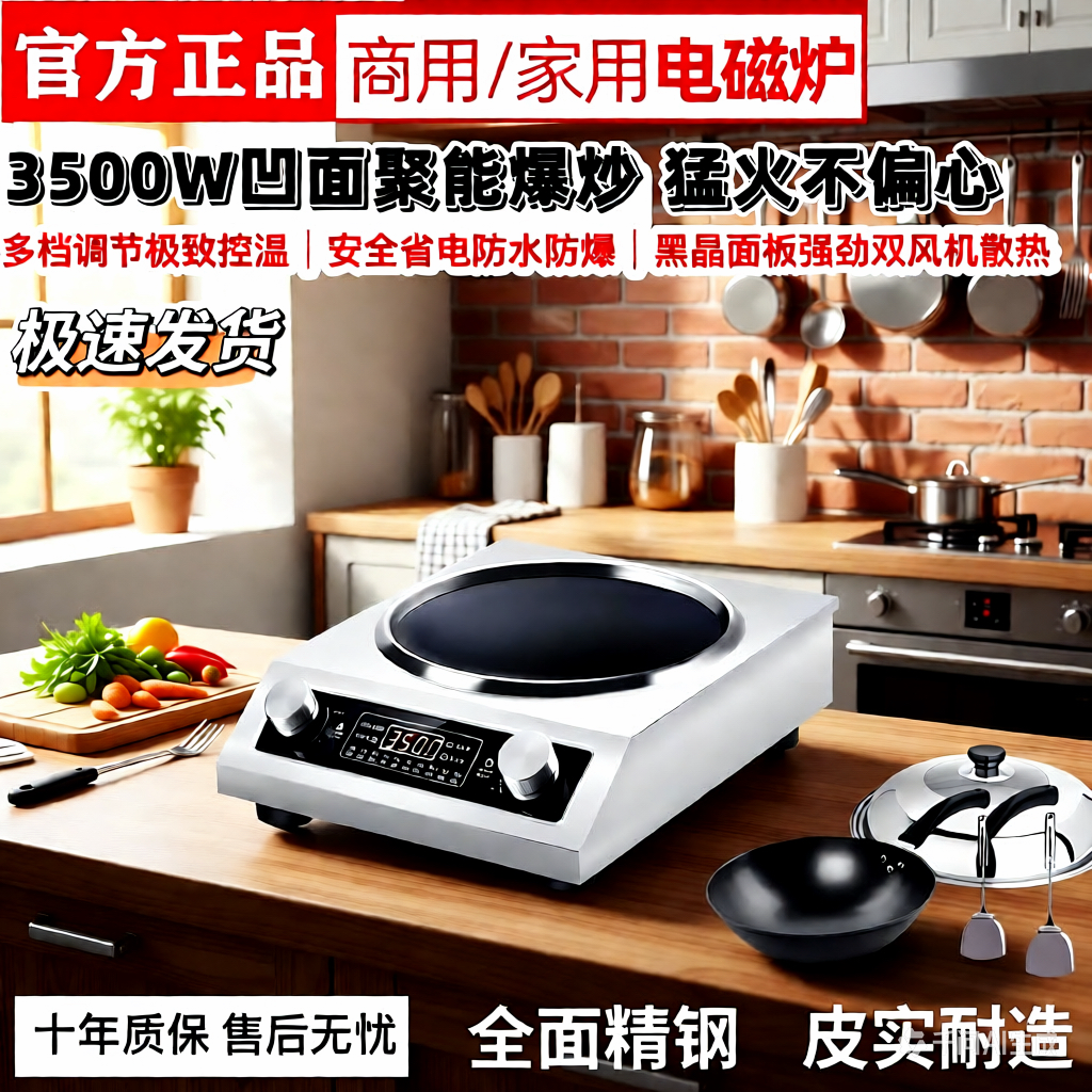 凹面电磁炉炒锅大功率
