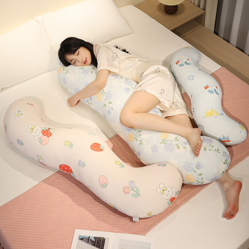 新款冰丝长条抱枕女睡觉床上卧室侧睡夹腿枕头孕妇专用床头靠垫男