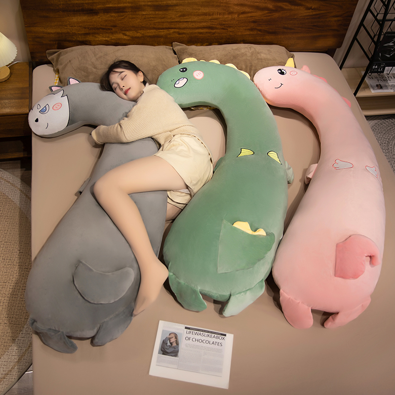 卡通新款长条抱枕女生睡觉床上夹腿侧睡枕头专用孕妇宿舍床头靠枕