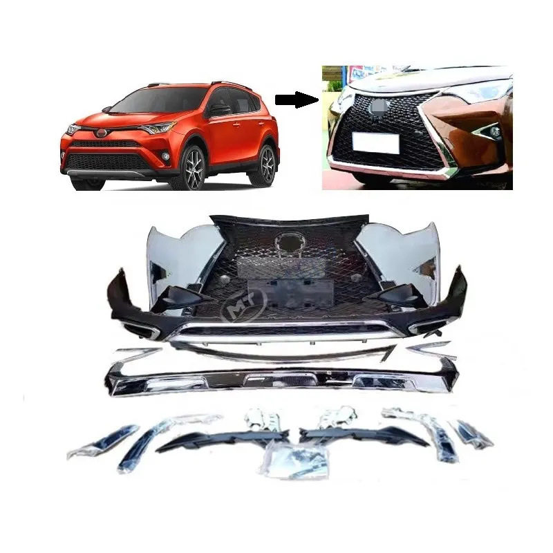 适用于2016-2018年款丰田荣放RAV4改装升级雷克萨斯NX前包围
