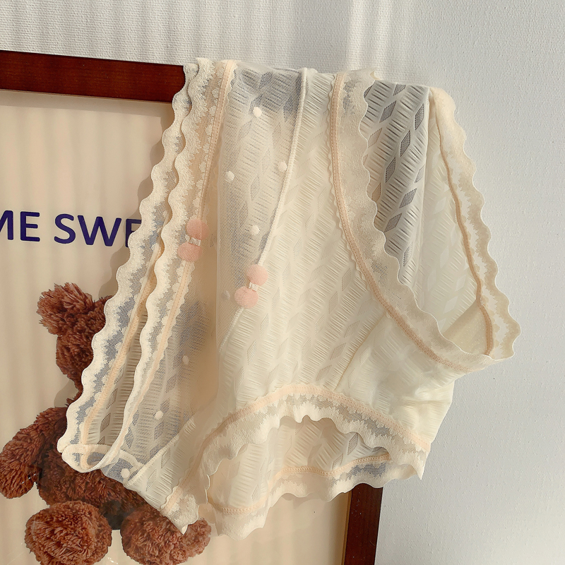 日系纯欲丝滑透明少女中腰内裤