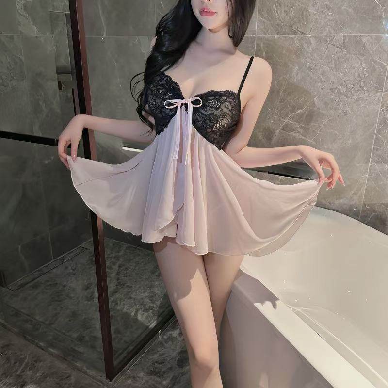 温柔御姐纯欲吊带睡裙性感蕾丝气质显瘦甜美睡衣私房居家服百褶裙