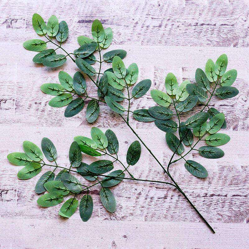 仿真树叶龙爪槐树叶假树叶槐树叶子国槐树枝叶定做树榕树叶假树枝