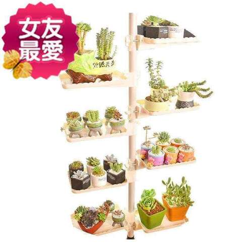 新款飘窗花架多层室内多肉架绿萝花m盆架阳台顶天立地窗台花架i.