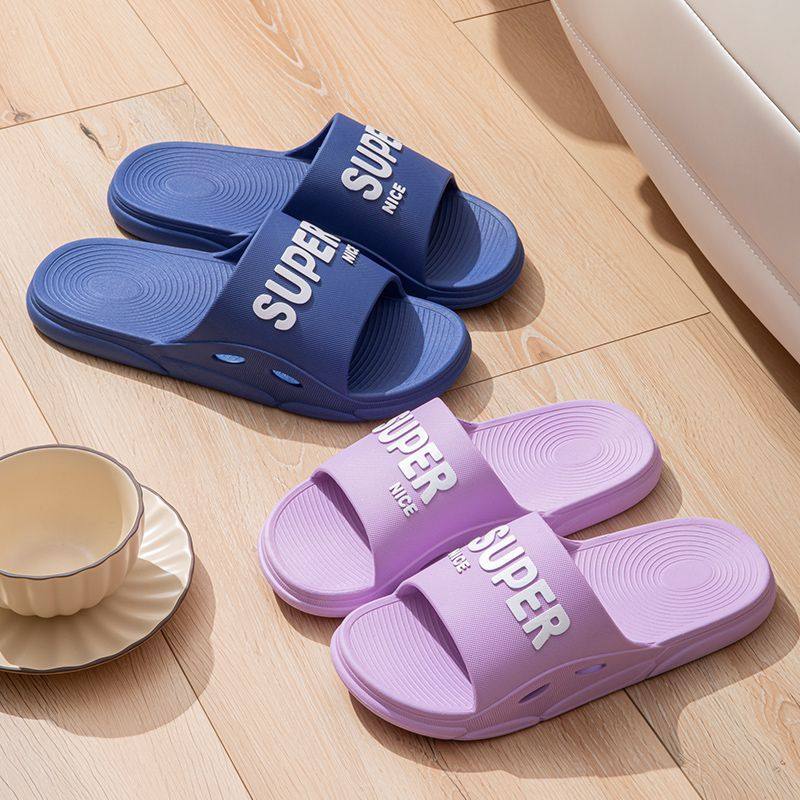 居家鞋男女情侣室内拖鞋加厚速干轻便软底防滑平底酒店拖鞋一字拖