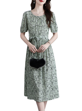 新款真丝连衣裙女桑蚕丝时尚