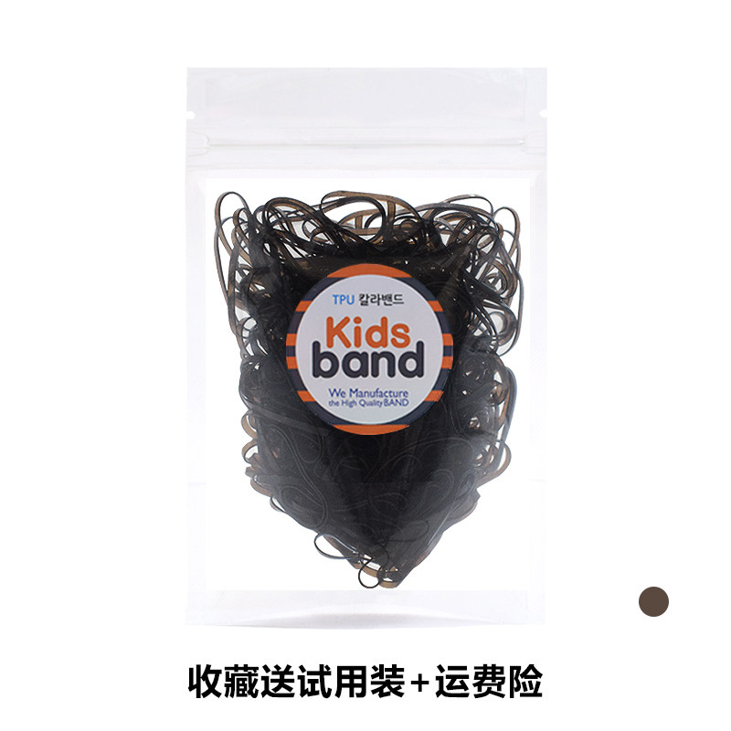 Authentic Kidsband Jelly-Colored Baby Hair Ties Disposable Children's Rubber Bands Gentle on Hair Small Size — 5