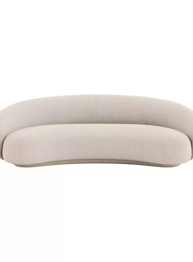 悠云/julep腰果沙发/北欧网红设计泰迪绒羊绒真皮定制/时尚年轻