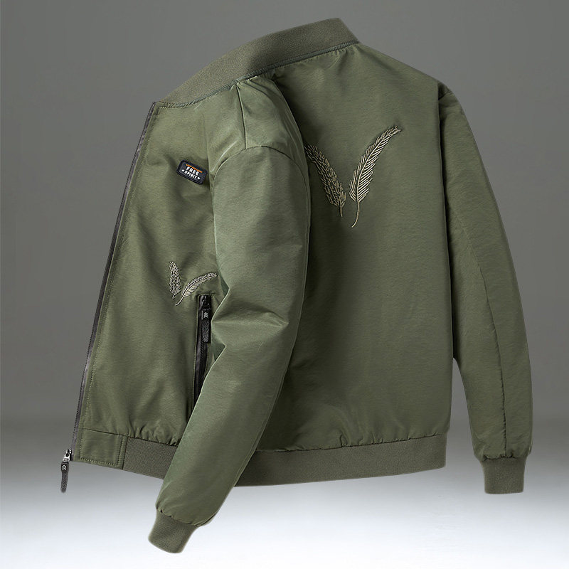 美式棒球服男款2025新款春秋飞行夹克潮流百搭春装宽松休闲外套男