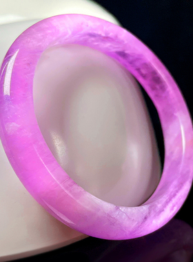 秀吧珠宝薰衣草女冰透猫眼紫锂辉