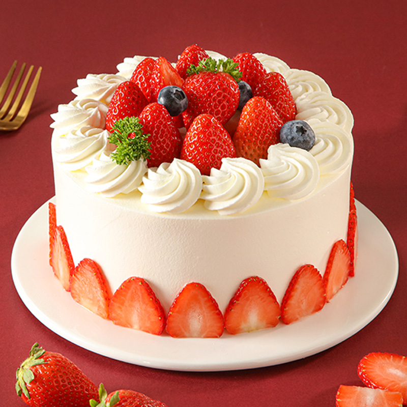 味多美 草莓蛋糕 北京同城配送生日聚会蛋糕  草莓公主(兑换卡)