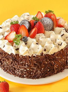 味多美 聚会约会 巧克力北京同城配送 雪域森林生日蛋糕