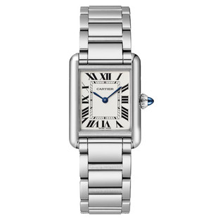 正品卡地亚Cartier手表坦克系列石英女表时尚女士钢带手表 送礼物