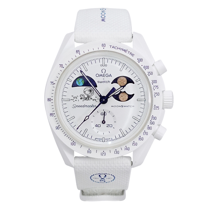 斯沃琪SWATCH欧米茄（OMEGA）联名款行星系列男女石英表42mm