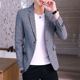 男士 春秋外套免烫单西便服潮流上衣 修身 小西装 青年休闲西服男韩版