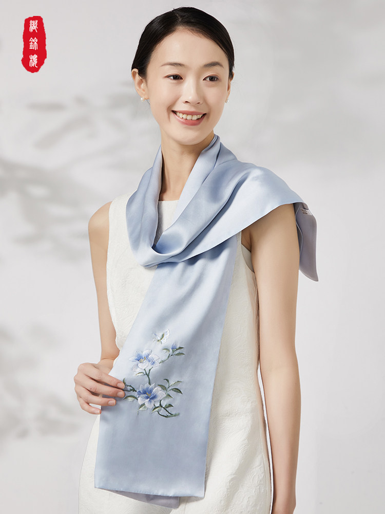 2024春夏新品真丝丝巾女高级围巾/丝巾/披肩