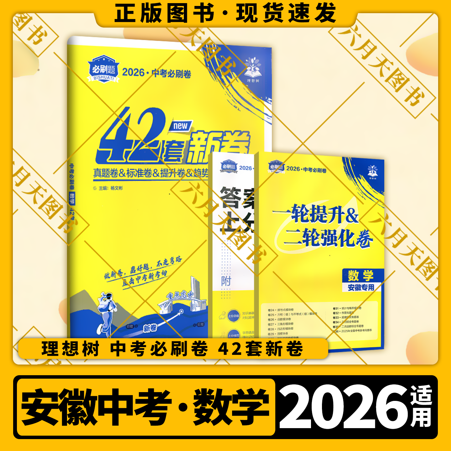 2026适用理想树中考必刷卷42套中考数学安徽专版真题卷模拟卷原创汇编附赠对点上分专项九年级初三总复习试卷五年真题中考新考向预