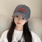 男女童鸭舌帽女孩太阳帽遮阳潮2025新款 美式 复古儿童棒球帽春秋季