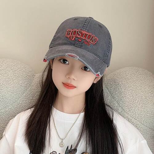 美式复古儿童棒球帽春秋季男女童鸭舌帽女孩太阳帽遮阳潮2025新款