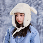 儿童帽子冬季 护耳帽女童雷锋帽加绒中大童男女孩保暖冬帽2025新款