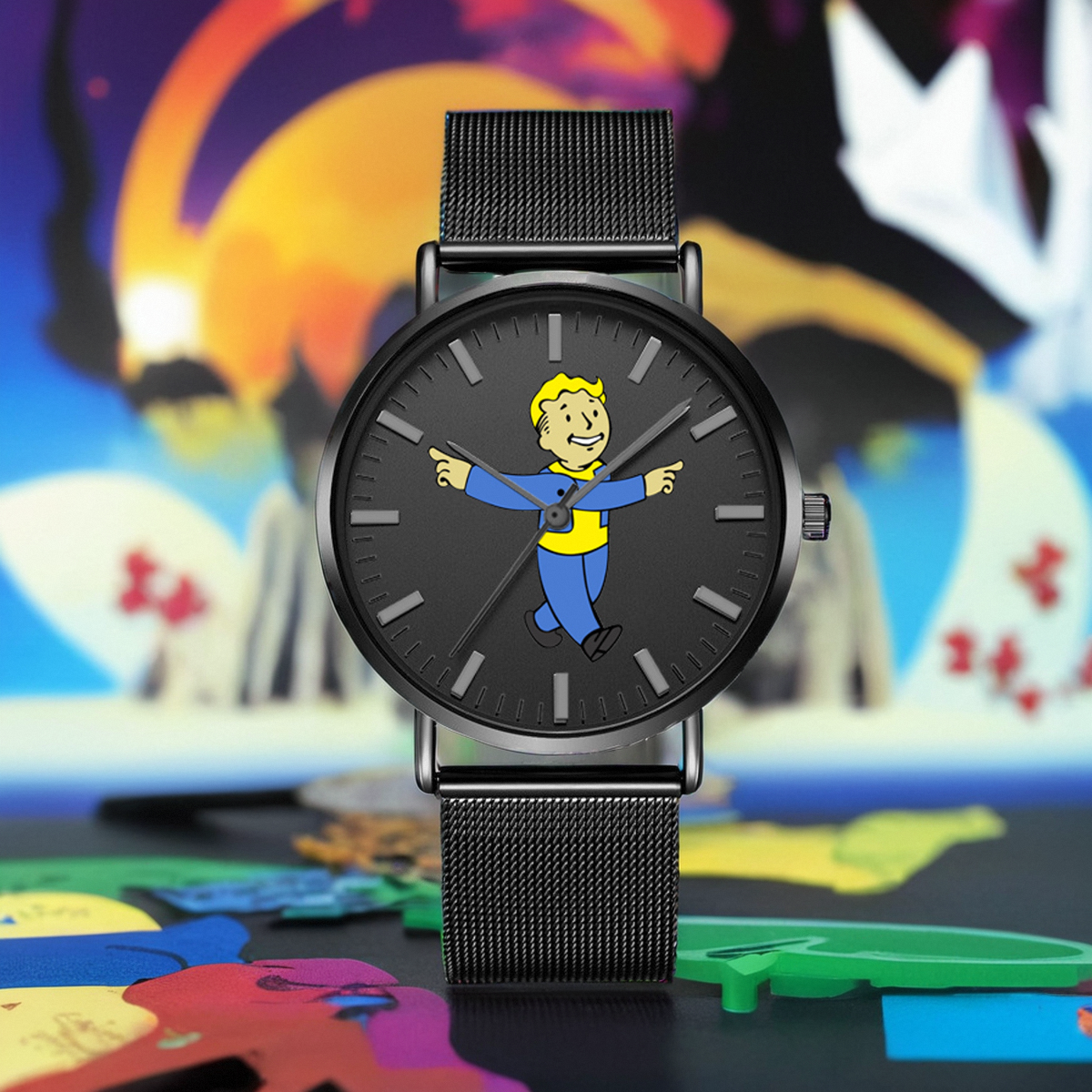 超薄手表男士钢带布带学生防水表