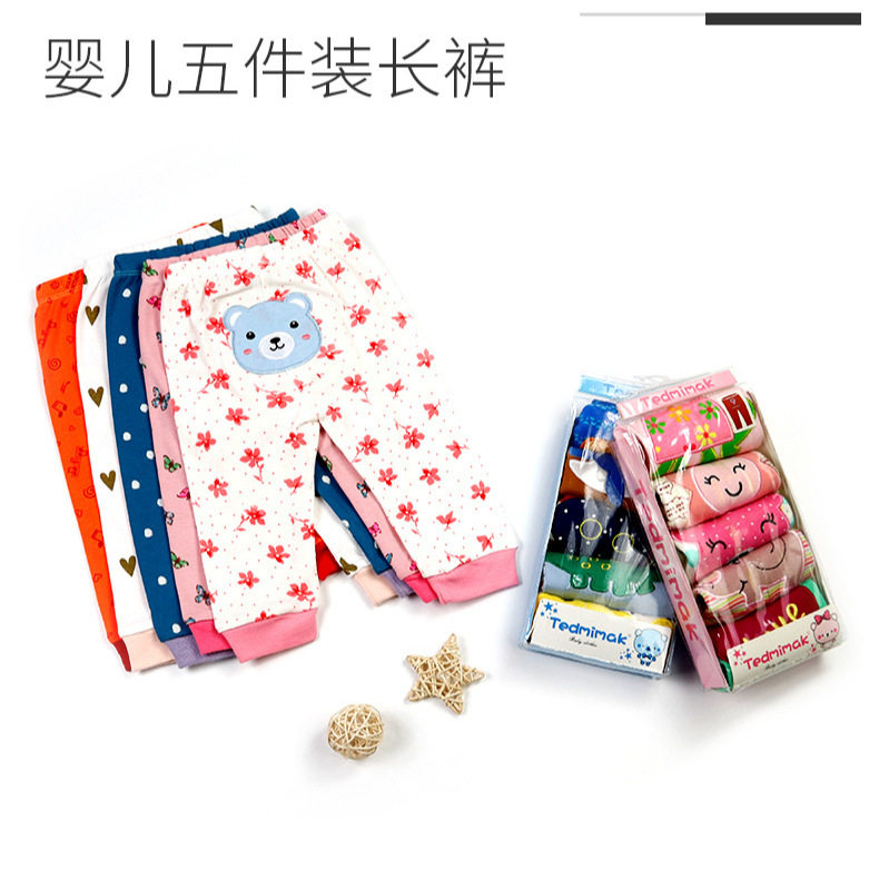 热销小宝宝透气防蚊裤子婴幼儿纯棉长裤新生儿夏季外出大PP裤子