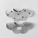 可爱风婴儿围嘴柔软舒适双面纯棉加大高颜值宝宝围兜新生儿用品