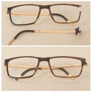 林德伯格牛角眼镜断裂修理维修安装镜片撑断修复镜腿鼻托断裂修理