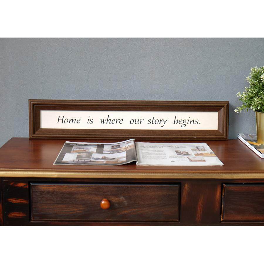 ZQ美式简约文艺范英文字牌门头挂画英文箴言字牌装饰画励志名言