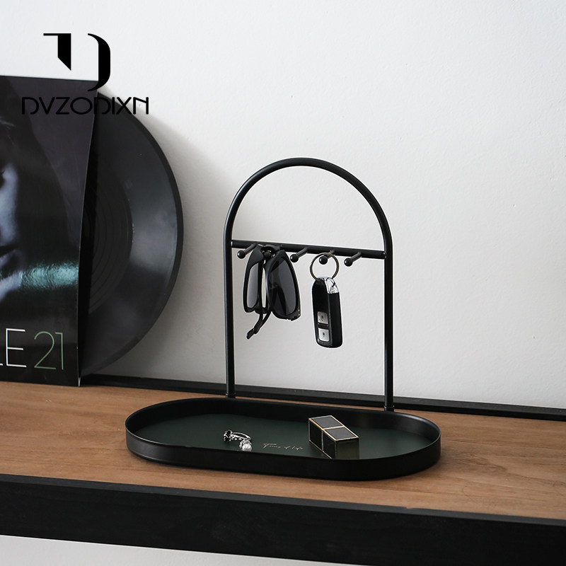 多尔顿玄关钥匙收纳摆件桌面太阳眼镜香薰收纳盘客厅入户装饰黑色,家居饰品,装饰摆件,淘宝优惠券,粉丝福利购,淘宝优惠卷