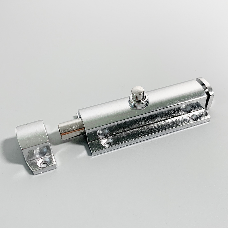 自动弹簧插销46寸插销锁卫家用工业用弹簧插销LS406明装门栓锁