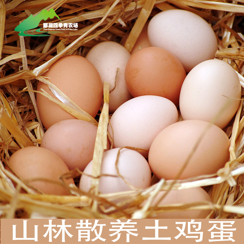 放养土鸡蛋农家散养新鲜食品农村食用稻谷玉米虫子蔬菜柴鸡蛋30枚